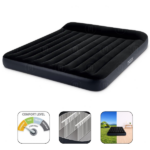 INTEX Надувной матрас “Velur Classic” 183x203x25 см с подголовником, до 272 кг