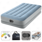 INTEX Saltea gonflabilă “Velur MID-Rise Comfort” 99х191х36 cm cu pompă USB 5V încorporată, până la 136 kg