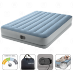 INTEX Saltea gonflabilă “Velur MID-Rise Comfort” 152x203x36 cm cu pompă USB 5V încorporată, până la 272 kg