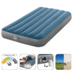 INTEX Saltea gonflabilă “Prestige Downy” 99x191x25 cm cu pompa integrată  5V, până la 136 kg