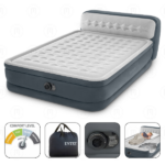 INTEX Saltea VELUR 152x236x86cm cu SPATAR si pompa, DELUXE