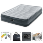 INTEX Надувная кровать “Velur Comfort-Plush” 137x191x33 см встр.нас. 220В, до 272 кг