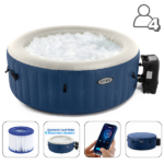 INTEX Jacuzzi SPA gonflabil “PureSpa Bubble Blue” 180х66 cm, 677L, 4 persoane