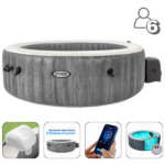 INTEX Jacuzzi SPA gonflabil “Greywood Deluxe” 216х71 cm, 1098L, 6 persoane