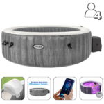INTEX Jacuzzi SPA gonflabil "Greywood Deluxe" 196х71 cm, 795L, 4 persoane