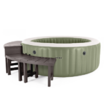 INTEX Надувной СПА джакузи “Bubble Massage” 196х71см, 795Л, 4-х местный, оливковый — изображение 14