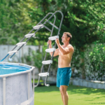 INTEX Scară pentru piscine cu înălțimea de până la 122 cm, 4 trepte, fără platformă - imagine 2