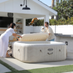 INTEX Jacuzzi SPA gonflabil “Chevron Deluxe Square Bubble” 193×71,1098L, 6 persoane - imagine 8