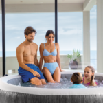 INTEX Jacuzzi SPA gonflabil “Greywood Deluxe” 216х71 cm, 1098L, 6 persoane - Image 6