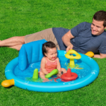 Bestway Piscină gonflabilă pentru copii cu baldachin "Scoica de mare" 115x89x76 cm, 45 L, de la 6 luni - imagine 10