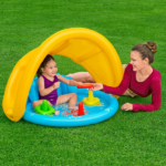 Bestway Piscină gonflabilă pentru copii cu baldachin "Scoica de mare" 115x89x76 cm, 45 L, de la 6 luni - imagine 2