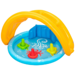 Bestway Piscină gonflabilă pentru copii cu baldachin "Scoica de mare" 115x89x76 cm, 45 L, de la 6 luni - imagine 6