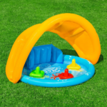 Bestway Piscină gonflabilă pentru copii cu baldachin "Scoica de mare" 115x89x76 cm, 45 L, de la 6 luni - imagine 9