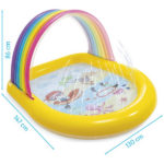 INTEX Детский надувной бассейн с навесом и фонтанчиками 147x130x86 см, 84 Л, 2+ — изображение 3