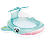 INTEX Piscină gonflabilă pentru copii cu jeturi de apă "Balena" 201x196x91 cm, 200 L, 2+