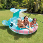 INTEX Piscină gonflabilă pentru copii cu jeturi de apă "Balena" 201x196x91 cm, 200 L, 2+ - imagine 2