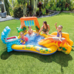 INTEX Centrul de joacă gonflabil “În lumea dinozaurilor” 249x191x109 cm, 310 L, până la 81 kg, 2+ - imagine 2