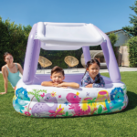 INTEX Piscină gonflabilă pentru copii cu baldachin 157x157x122 cm, 295 L, 2+ - imagine 2