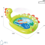 INTEX Piscină gonflabilă pentru copii cu jet de apă „Dino”  119 х 109 х 66 cm, 68 L, 2+ - imagine 4