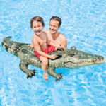 INTEX Plută-saltea gonflabilă “Aligator” cu mânere, 170×86 cm, până la 40 kg, 3+ - imagine 2