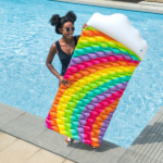 Bestway Saltea gonflabilă „Curcubeu”, 76x161x25 cm - imagine 2