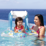 INTEX Cerc gonflabil cu decupaje pentru picioare și baldachin 81х79 cm, până la 15kg, 1-2 ani (2 culori) - imagine 2