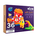 Set pentru creație din plastilină aerată Air Clay OKTO, 36 buc. х 10 g. - imagine 3