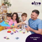 Set pentru creație din plastilină aerată Air Clay OKTO, 24 buc. х 10 g. - imagine 4