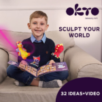 Set pentru creație din plastilină aerată Air Clay OKTO, 24 buc. х 10 g. - imagine 7