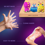 Set pentru creație din plastilină aerată Air Clay OKTO, 18 buc. × 10 g. - imagine 8
