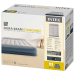INTEX Saltea gonflabilă “Velur MID-Rise Air” 152x203x30 cm cu tetieră și pompă încorporată 220V, până la 272 kg - imagine 7