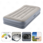 INTEX Saltea gonflabilă "Velur MID-Rise Air" 99x191x30 cm cu tetieră și pompă încorporată 220V, până la 136 kg