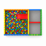 Piscină moale cu bile și tobogan "Soft Play" 200×308×200 cm - imagine 2