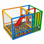 Piscină moale cu bile și tobogan "Soft Play" 200×308×200 cm - imagine 3