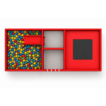 Piscină moale cu bile și trambulină "Red Bus" 200×500×200 cm - imagine 2