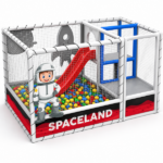 Piscină moale cu bile și tobogan "Soft Play" 200×308×200 cm - imagine 3