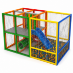 Мягкий сухой бассейн с горкой "Soft Play" 200×400×200 см — изображение 2