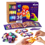 Set pentru creație din plastilină aerată Air Clay OKTO, 36 buc. х 10 g.